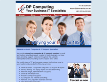 Tablet Screenshot of dpcomputing.com.au